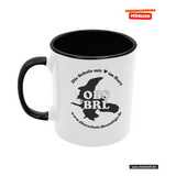 CT Tasse - schwarz - Oberschule Braunlage - Logo Schatten schwarz