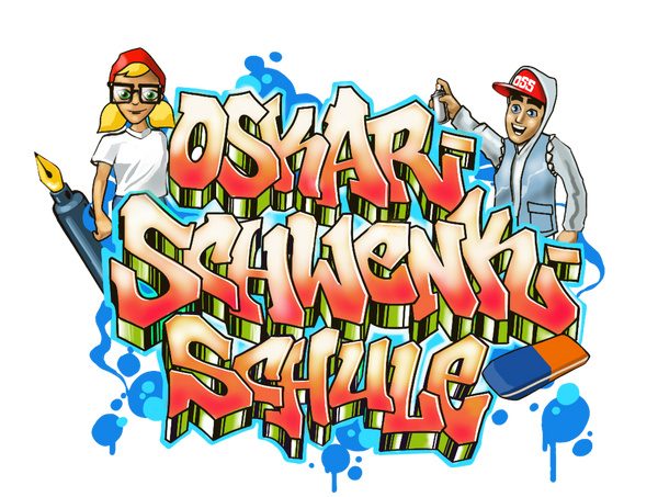 CT Geldbörse - blau - Oskar-Schwenk-Schule - Logo