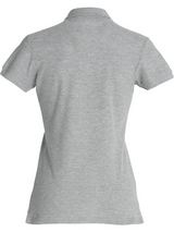 Clique BASIC Polo - Damen - grau - Kopf Logo - Rudolf Diesel Gymnasium Augsburg
