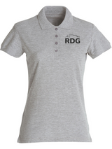 Clique BASIC Polo - Damen - grau - Schriftzug - Rudolf Diesel Gymnasium Augsburg