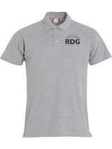 Clique BASIC Polo - Herren - grau - Schriftzug - Rudolf Diesel Gymnasium Augsburg