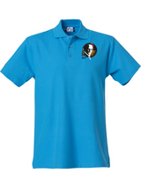 Clique BASIC Polo - Herren - türkis - Kopf Logo - Rudolf Diesel Gymnasium Augsburg