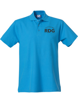 Clique BASIC Polo - Herren - türkis - Schriftzug - Rudolf Diesel Gymnasium Augsburg