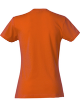Clique BASIC-T - Damen - orange - Kopf Logo - Rudolf Diesel Gymnasium Augsburg