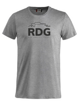 Clique BASIC-T - Herren - grau - Schriftzug - Rudolf Diesel Gymnasium Augsburg
