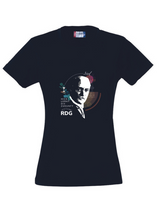 Clique BASIC-T - Damen - schwarz - Kopf Logo - Rudolf Diesel Gymnasium Augsburg
