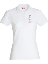 Clique BASIC Polo - Damen - weiß - Druck beidseitig - Gymnasium bei St. Stephan