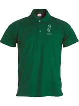 Clique BASIC Polo - Herren - grün - Druck beidseitig - Gymnasium bei St. Stephan