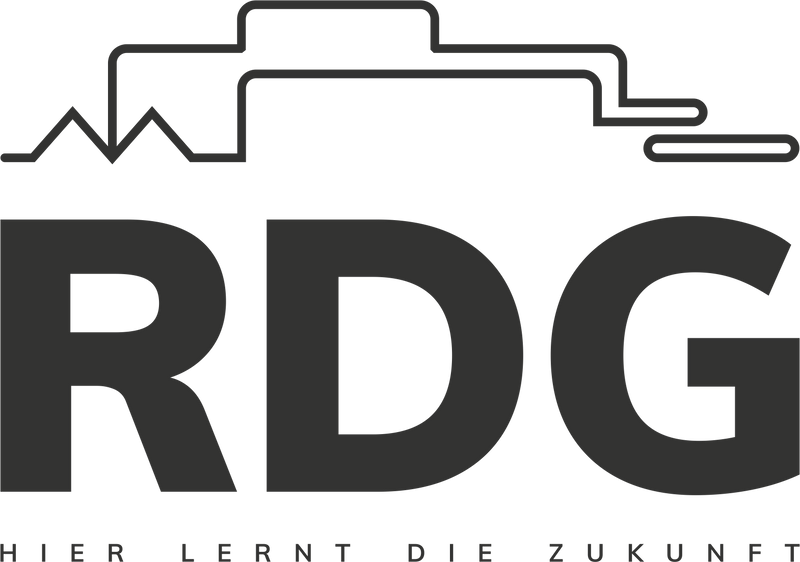 CT Mousepad Rudolf Diesel Gymnasium Augsburg - schwarz - Kopf Logo